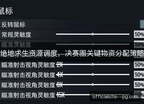 绝地求生资源调度，决赛圈关键物资分配策略